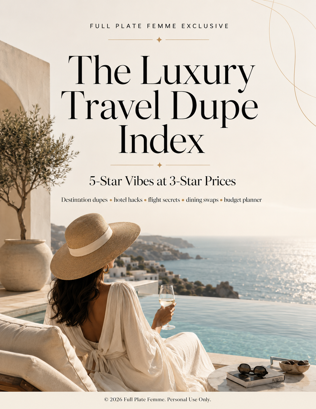 The Luxe-for-Less Travel Bundle: Dupe Index + Trip Budget Planner