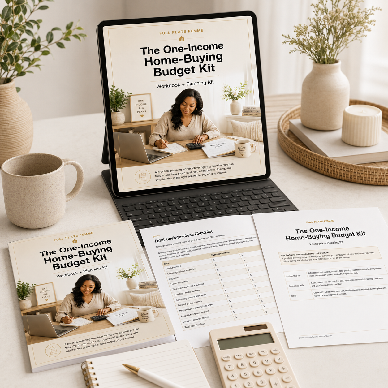 The One-Income Home-Buying Budget Kit