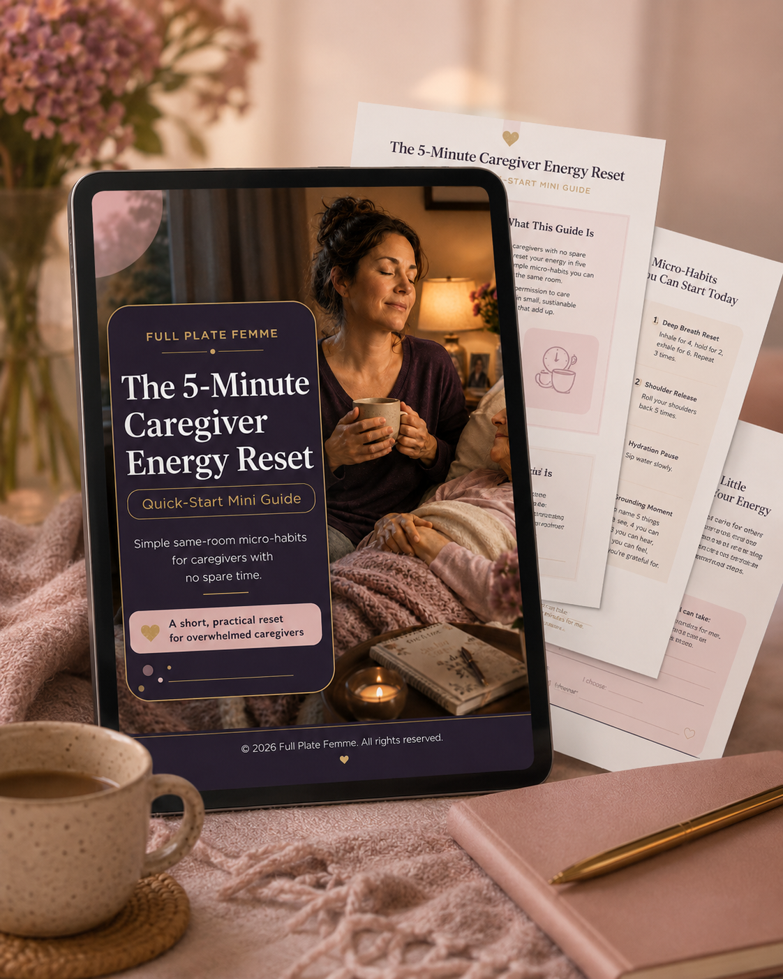 The 5-Minute Caregiver Energy Reset Quick-Start Mini Guide