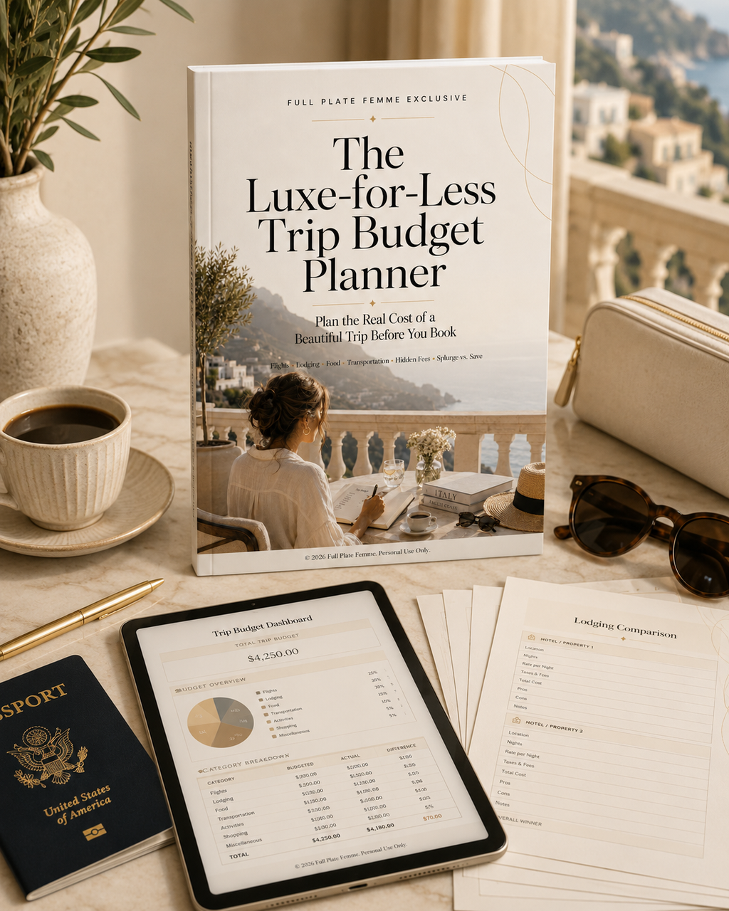 The Luxe-for-Less Trip Budget Planner